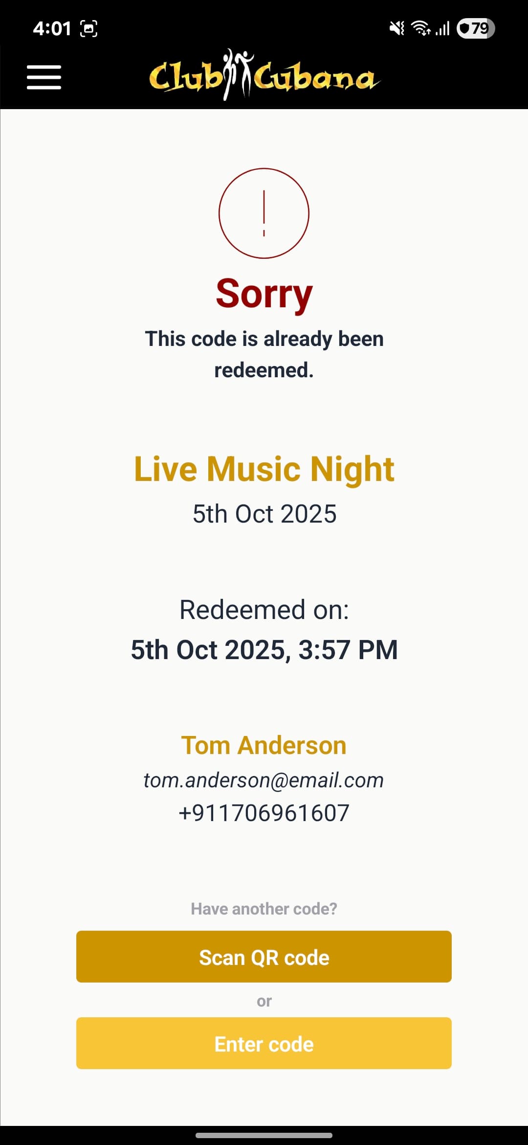 Club Cubana – Security App screenshot 6 - Application interface showing key features and user experience