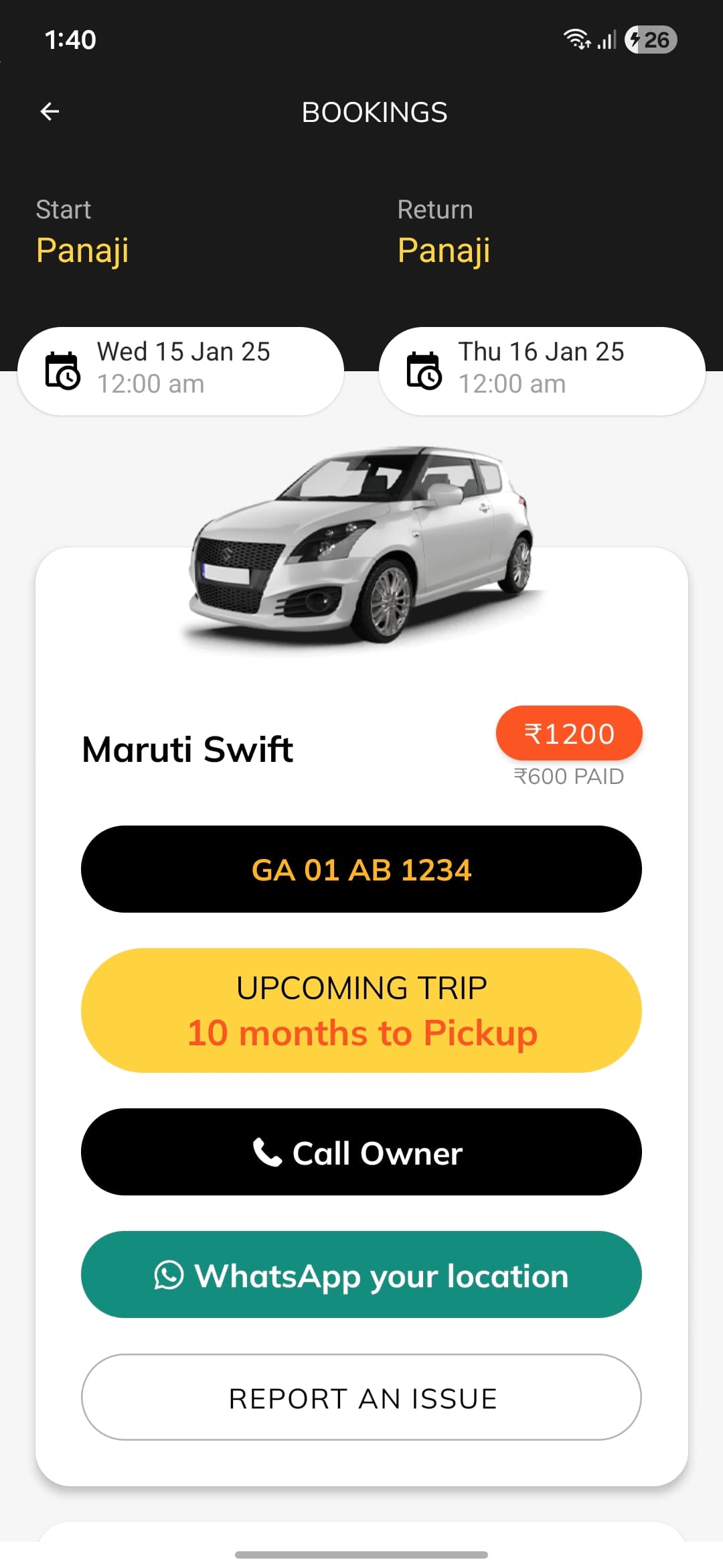 Goadrives – Self-Drive Car Rental App screenshot 7 - Application interface showing key features and user experience