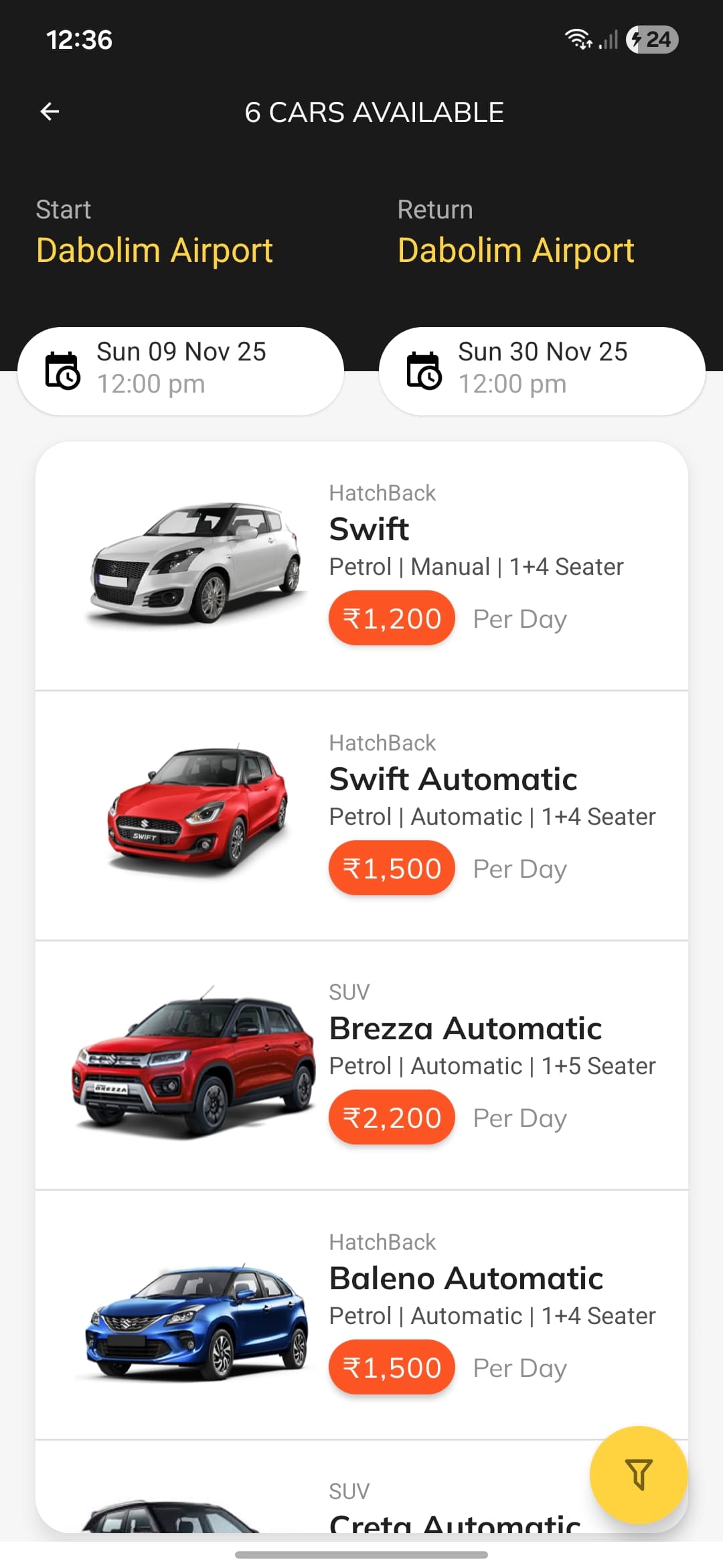 Goadrives – Self-Drive Car Rental App screenshot 5 - Application interface showing key features and user experience