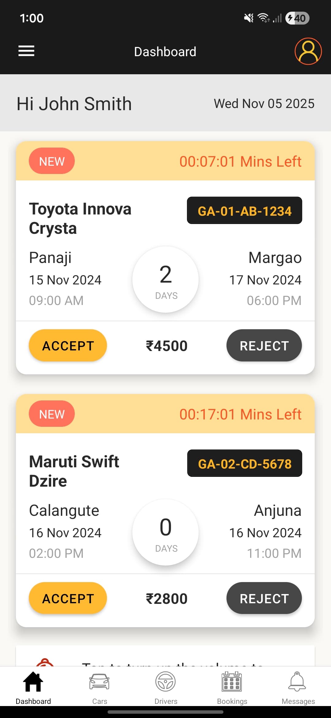 Goadrives – Vendors App screenshot 2 - Application interface showing key features and user experience