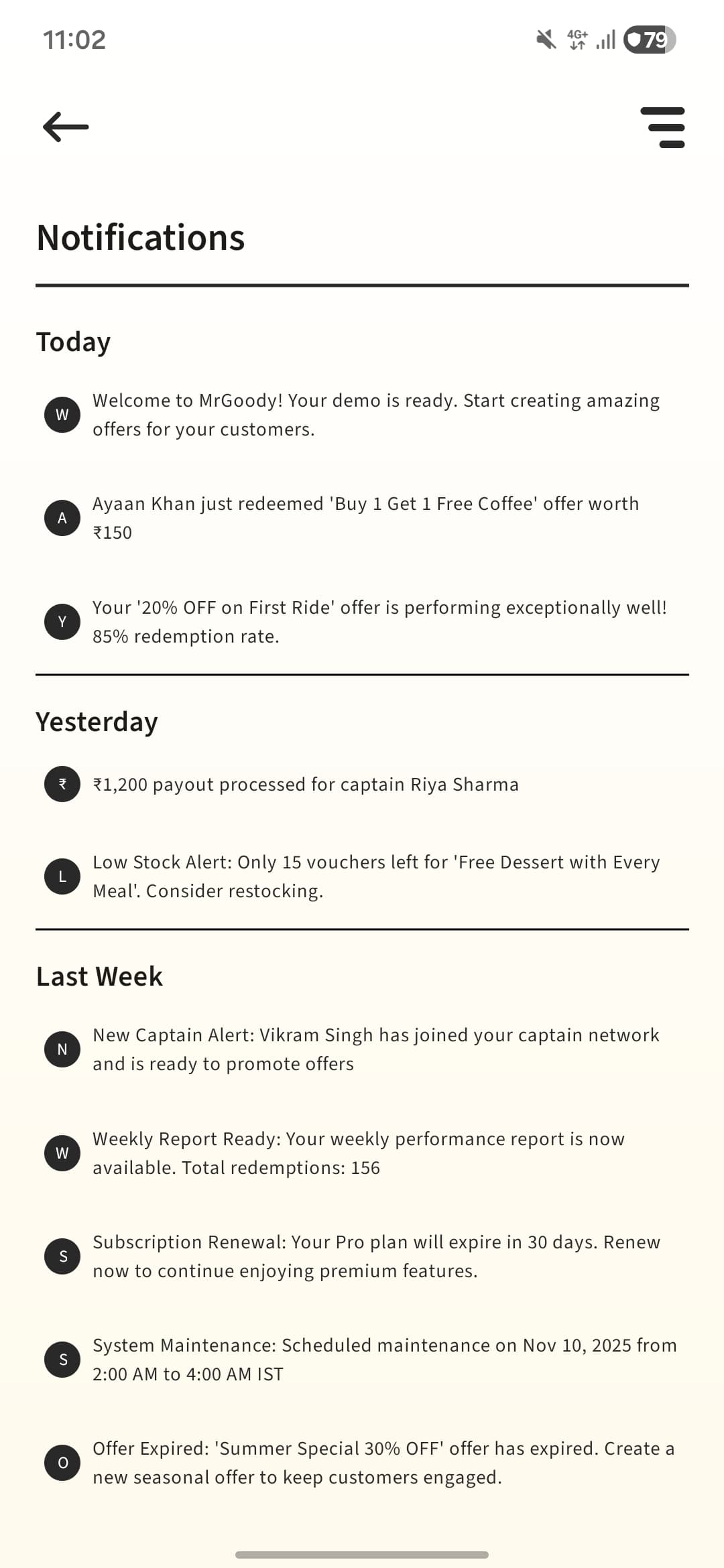 MrGoody – Business Offer & Voucher Management App screenshot 13 - Application interface showing key features and user experience