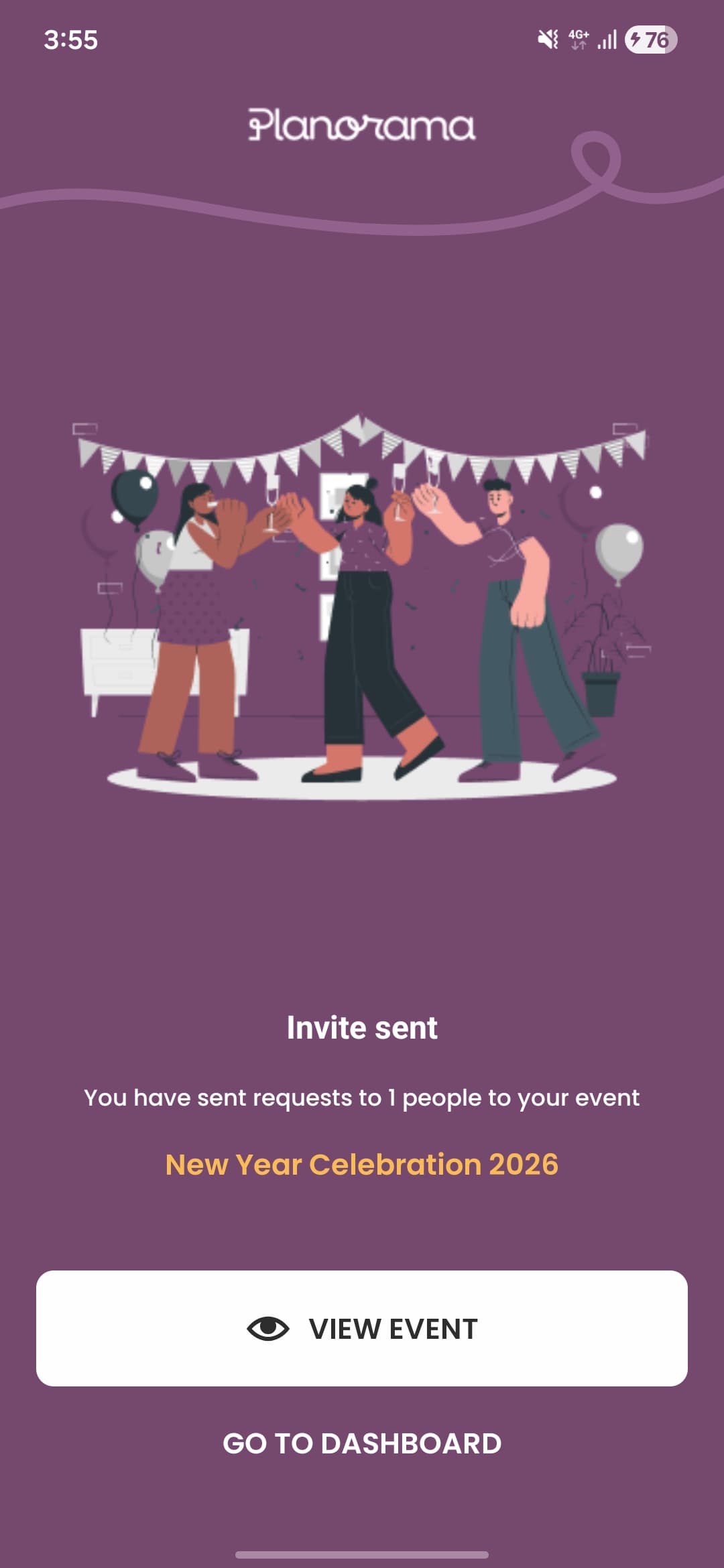 Planorama - B2C Event Planning & Management App screenshot 9 - Application interface showing key features and user experience