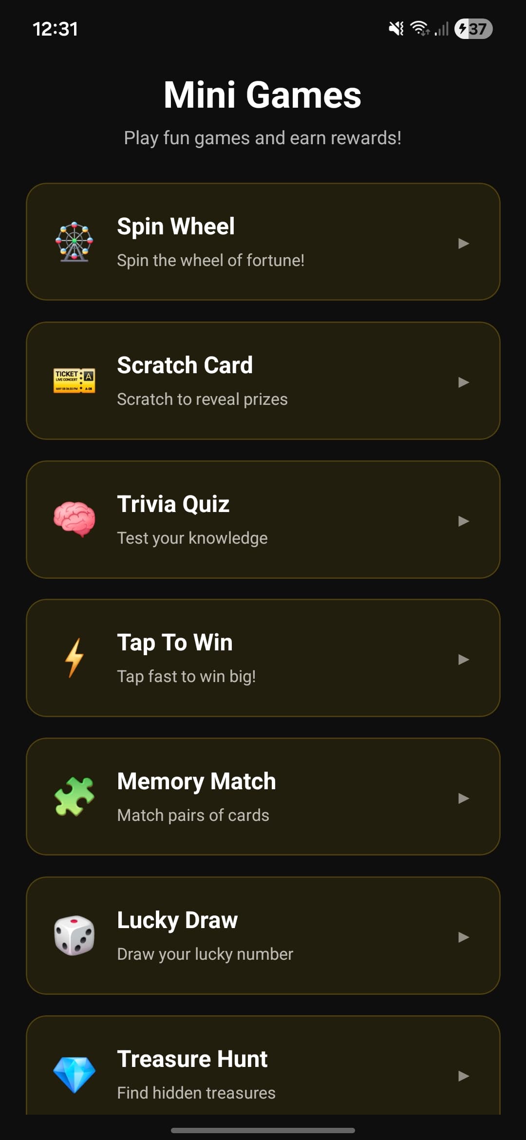 Mini Games Collection screenshot 1 - Application interface showing key features and user experience