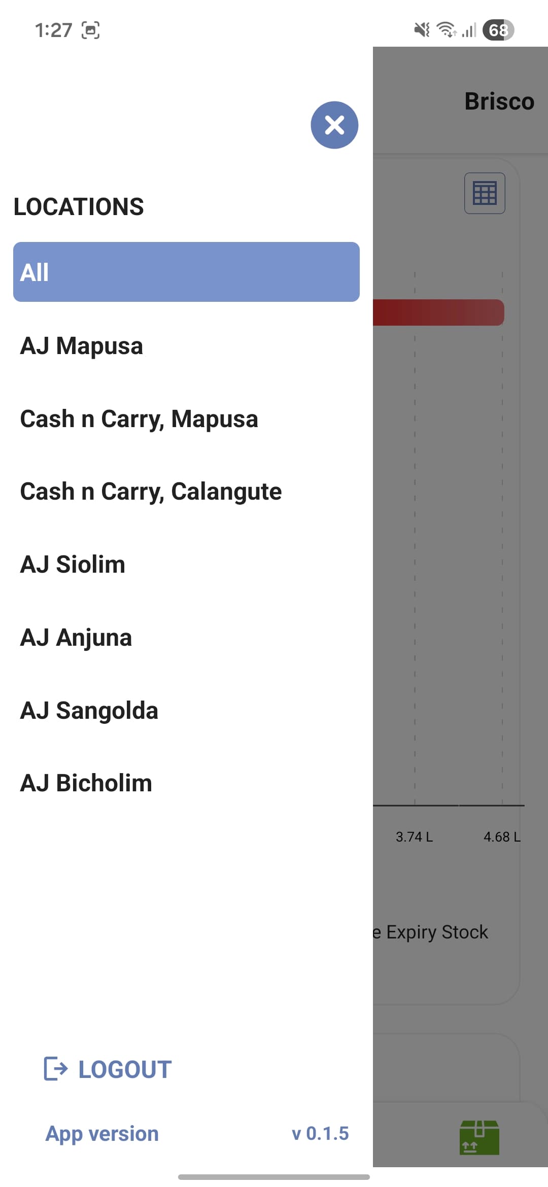 AJ – Supermarket Management App screenshot 6 - Application interface showing key features and user experience
