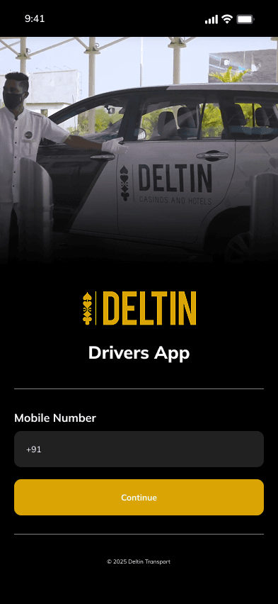 Deltin Transport Drivers App – Guest Pickup & Drop Management screenshot 1 - Application interface showing key features and user experience