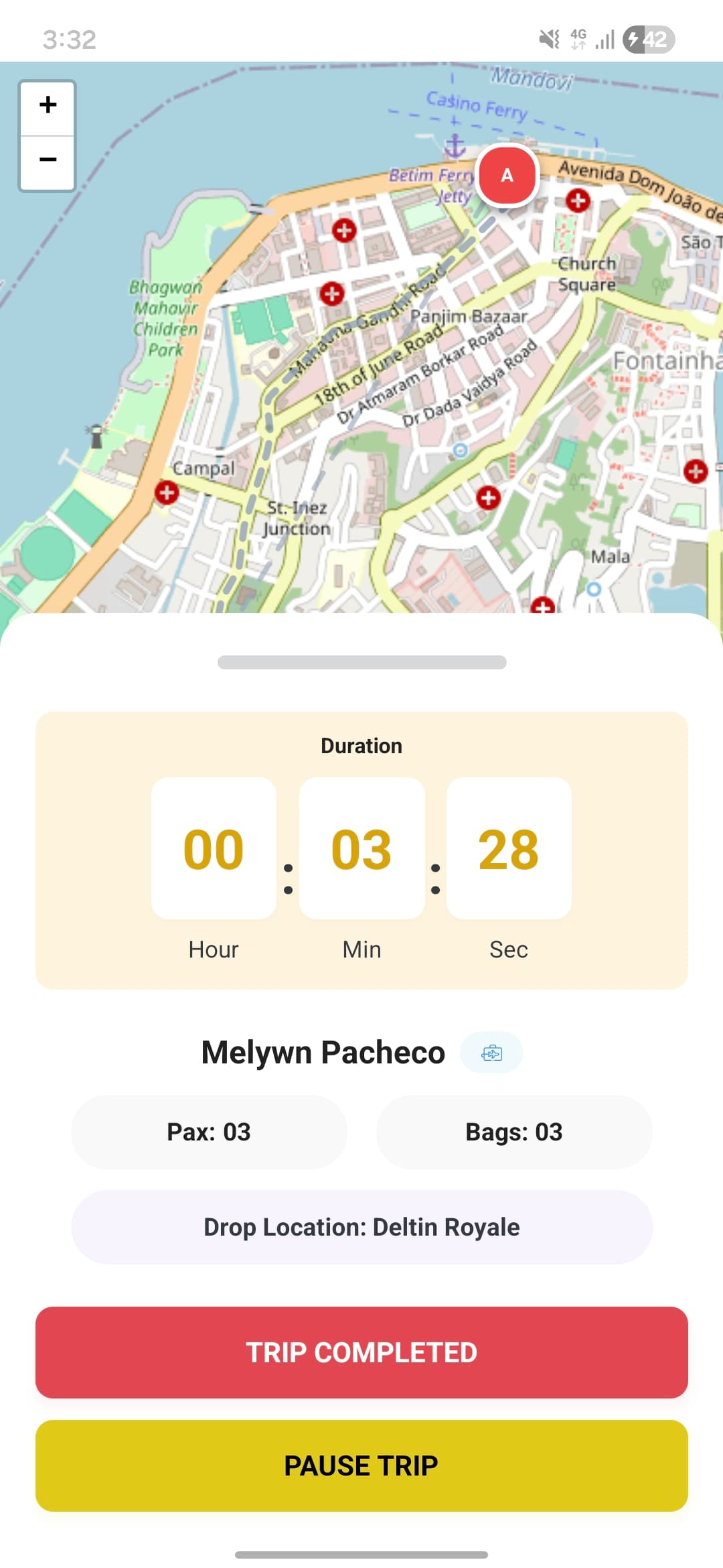 Deltin Transport Drivers App – Guest Pickup & Drop Management screenshot 5 - Application interface showing key features and user experience