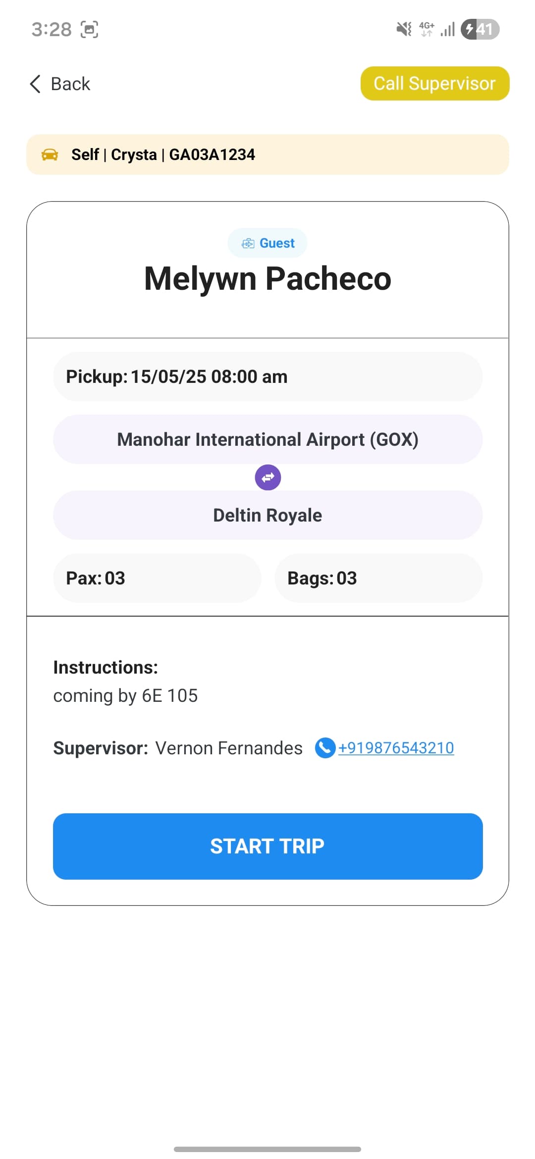 Deltin Transport Drivers App – Guest Pickup & Drop Management screenshot 4 - Application interface showing key features and user experience
