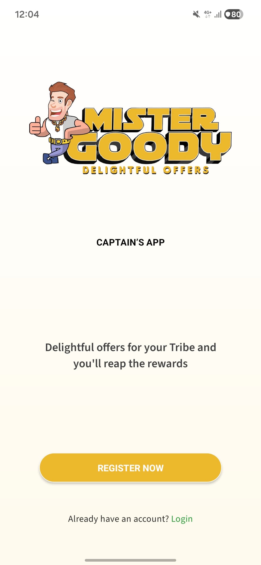 MrGoody – Captain App screenshot 1 - Application interface showing key features and user experience