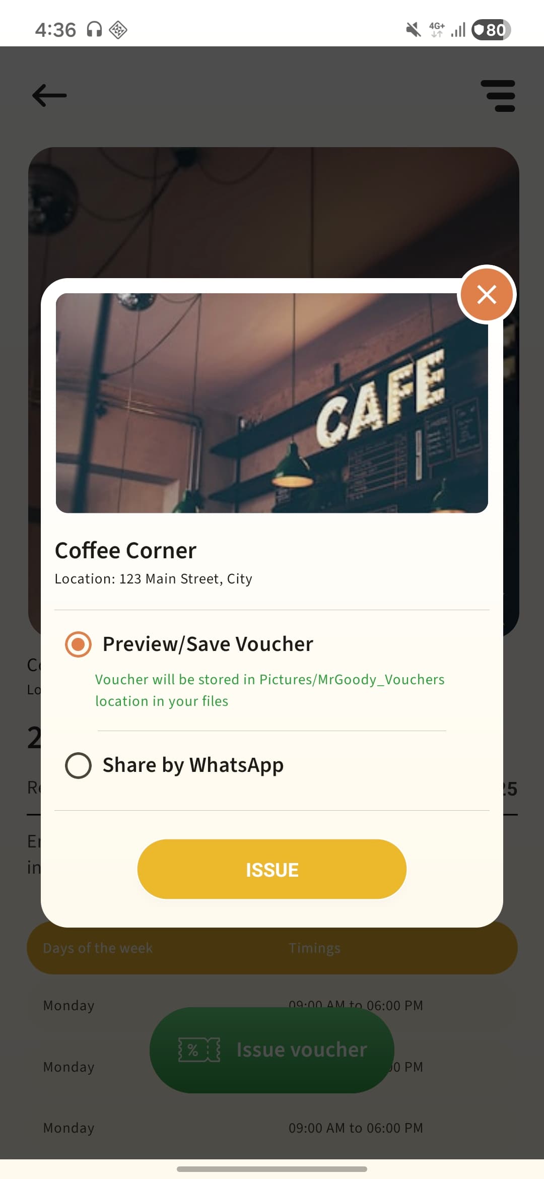 MrGoody – Captain App screenshot 9 - Application interface showing key features and user experience